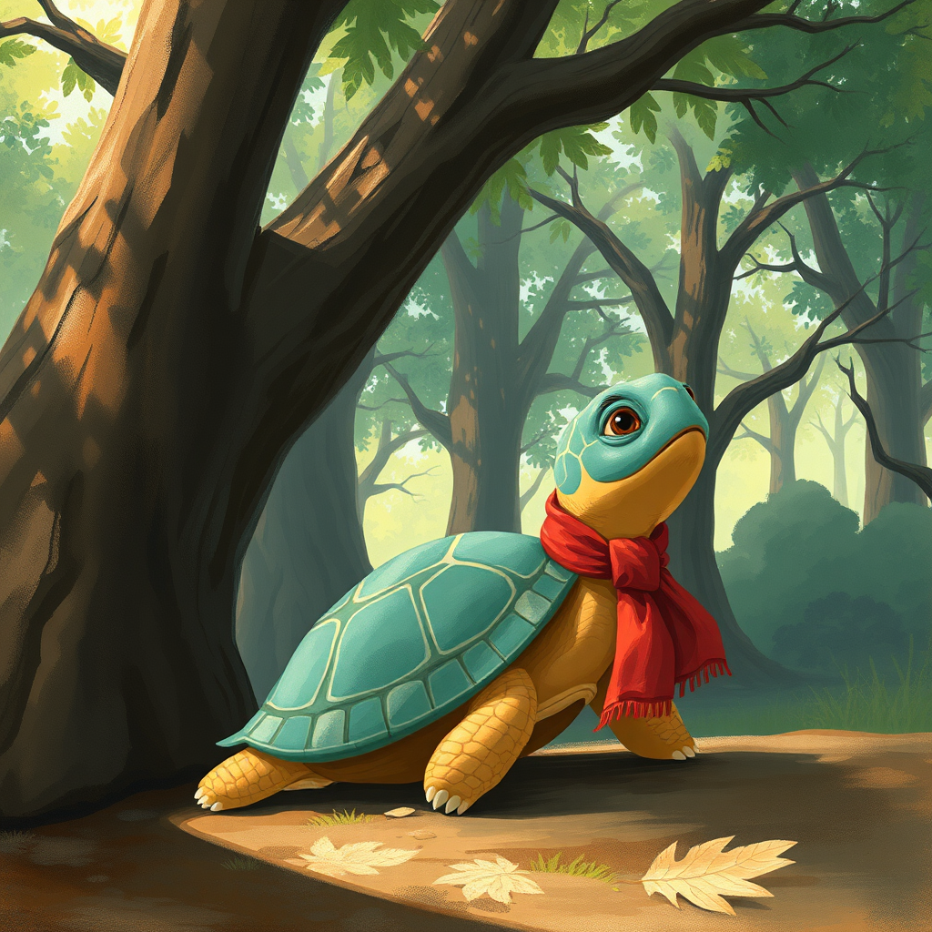 Illustration for The Curious Tortoise