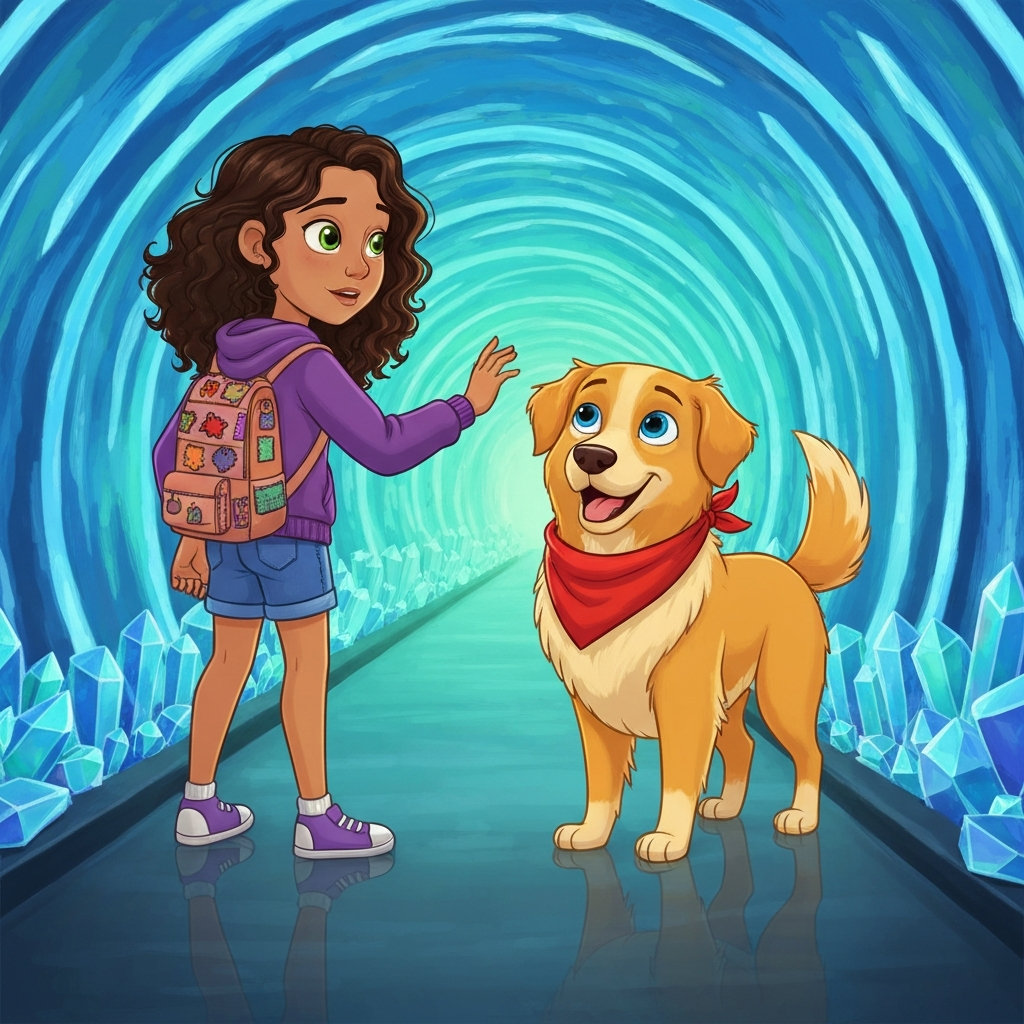 Illustration for The Glittering Tunnel