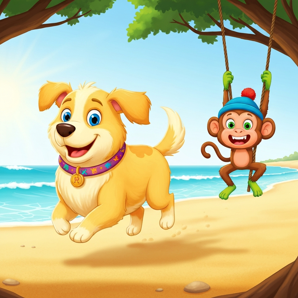 Illustration for A Beach Day Begins