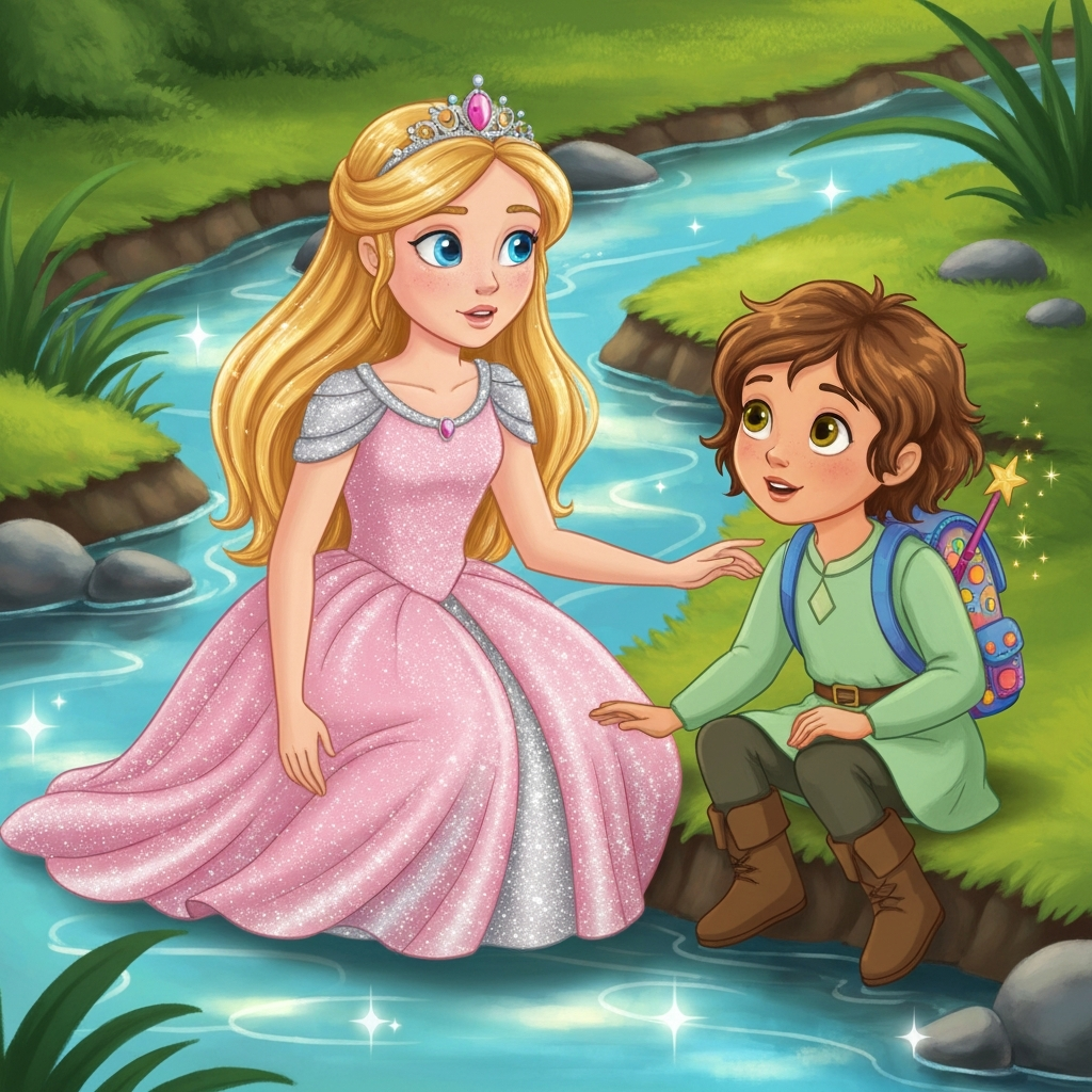 Illustration for The Sparkling Stream